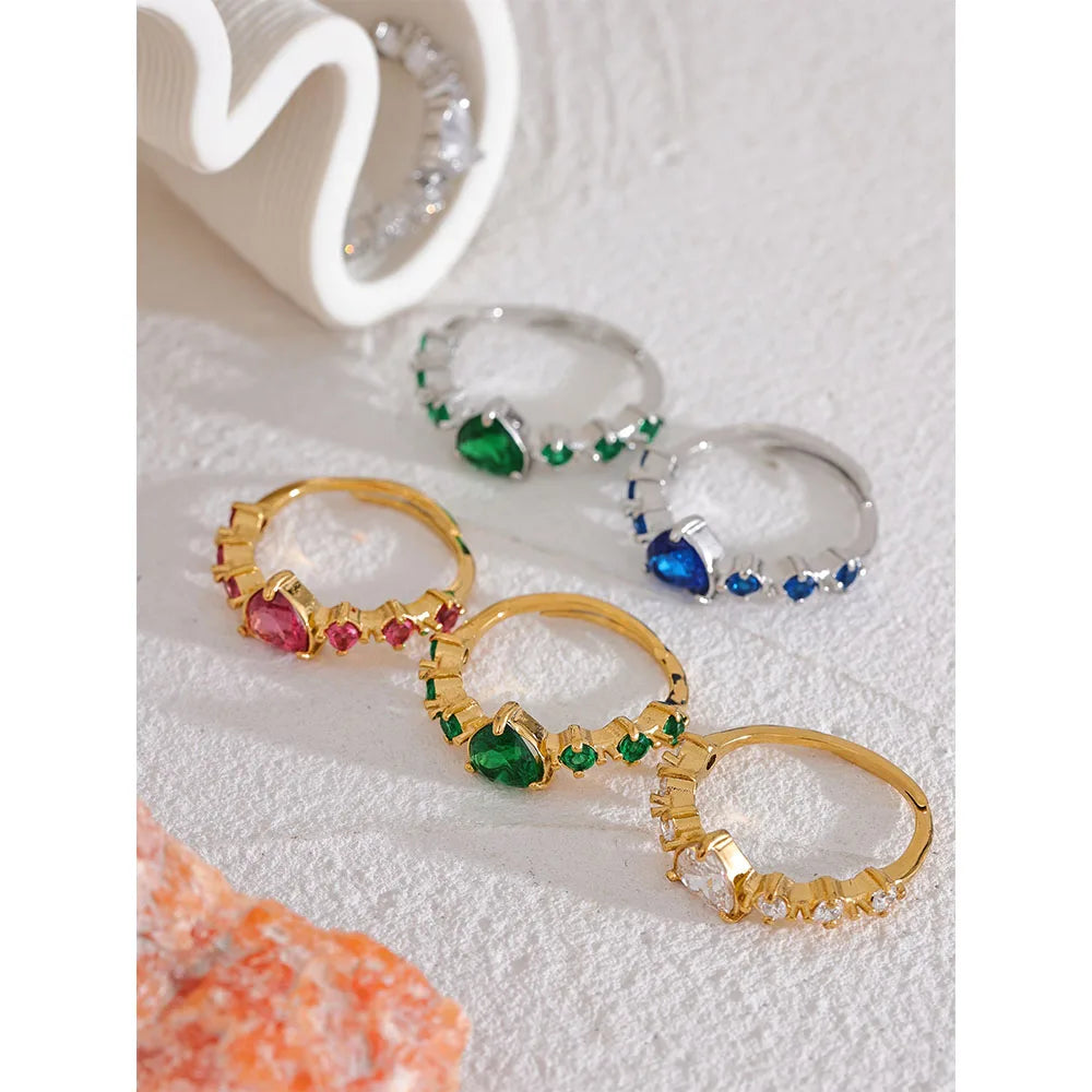 Unique and stylish heart rings, mix and match