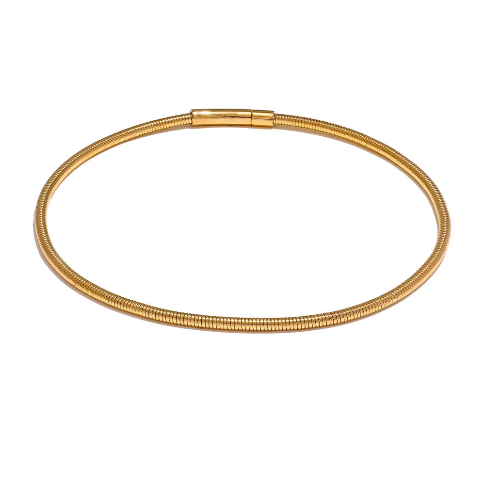 Trendy snake chain necklace