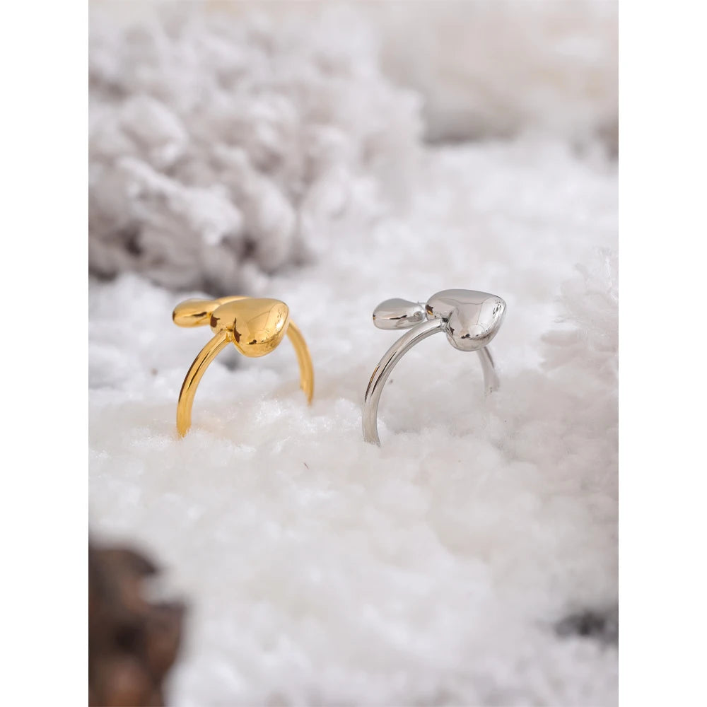 Modern two-tone adjustable rings
